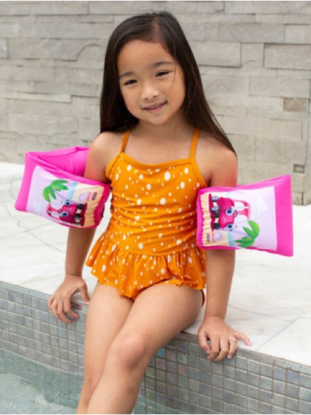 Little Tikes Fabric Covered Arm Floaties (Step 2 2-6 yrs)(Color:Beach Pink)(NWT)